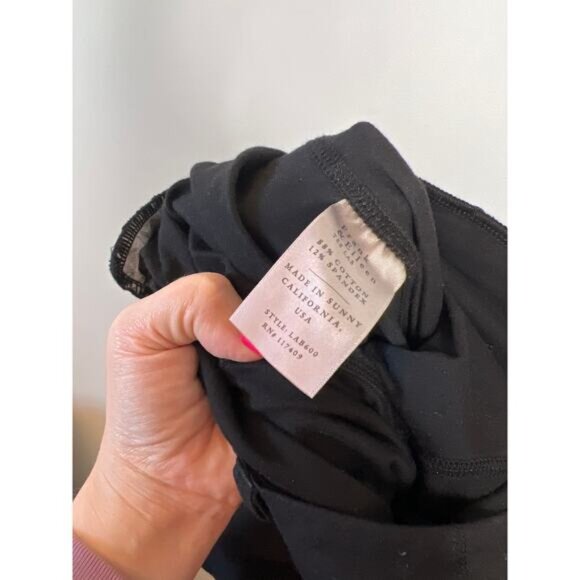 NEW Frank & Eileen Cropped Raw Hem Murphy Billion Dollar Pant Black Size: Medium - Picture 6 of 7